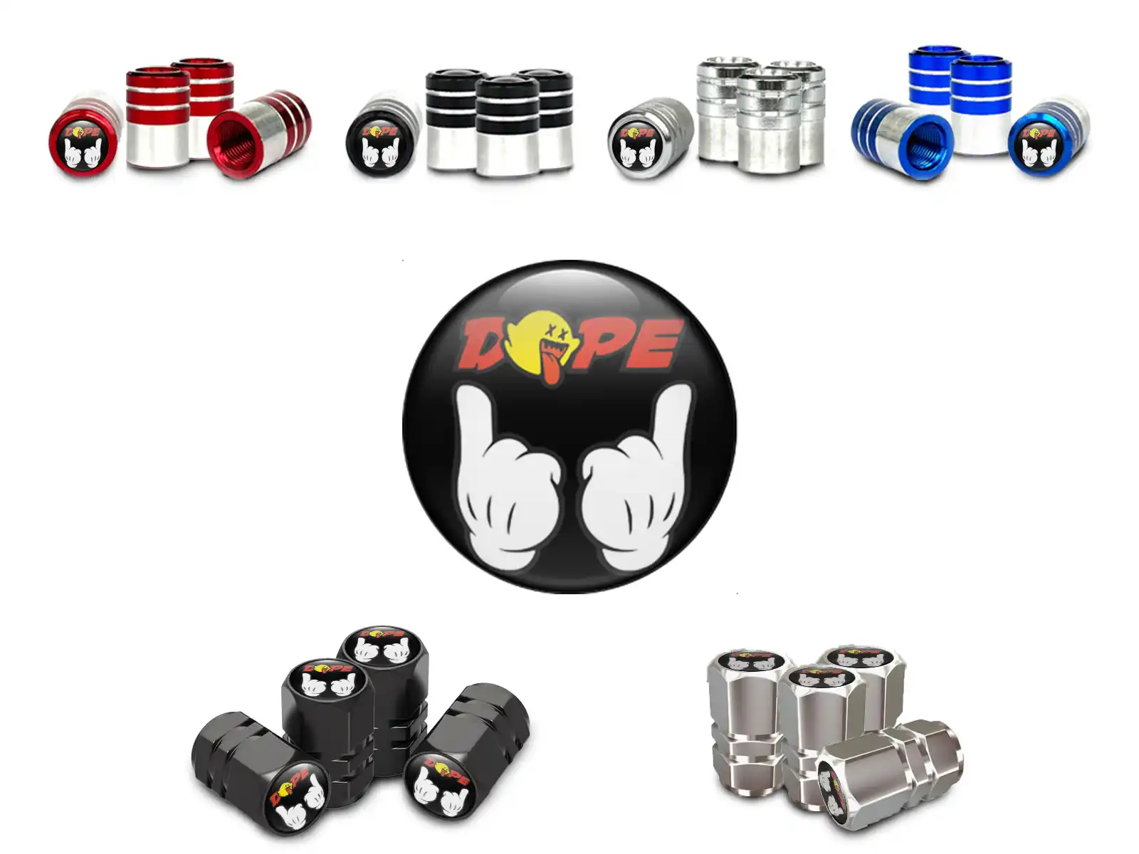Valve Stem Caps for Cars Minimal Look